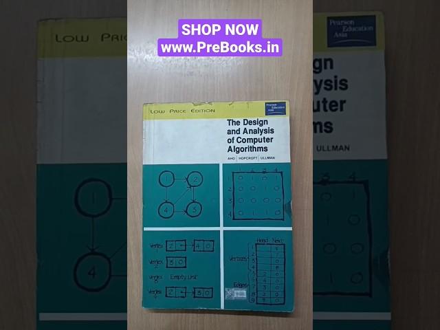 The Design And Analysis Of Computer Algorithms by Alfred Aho BUY NOW: www.PreBooks.in #viral #shorts