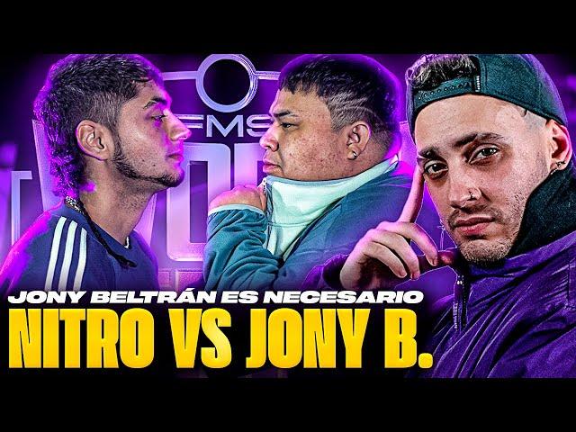 PURO SAN JONY BELTRÁN  BLON REACCIONA A JONY VS NITRO EN FMS