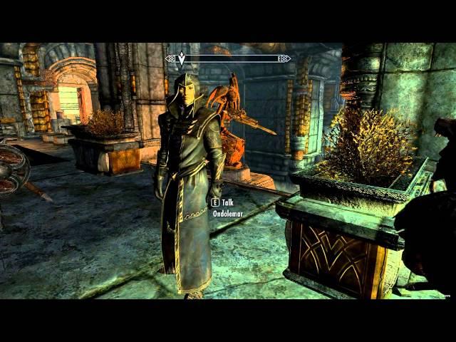 Skyrim deleted content: Galmar executes Ondolemar.