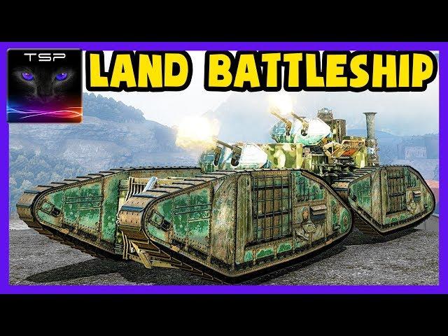 Crossout #237 ► Massive GOLIATH ¦ Land BattleShip (2x Cyclones) Build & Gameplay