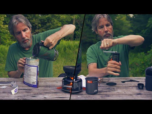 ASMR Camping: Unboxing New Gear, Eating Freeze Dried Meal, Drinking Whole Bean Coffee