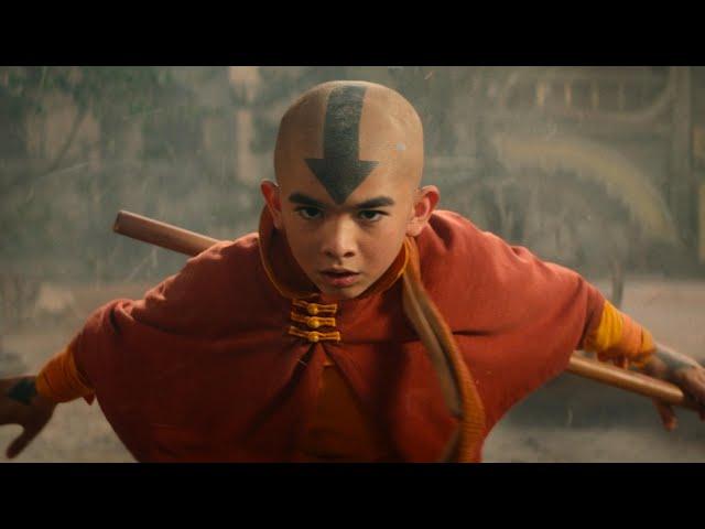 Aang - All Airbending & Powers Scenes | Avatar: The Last Airbender (Netflix)