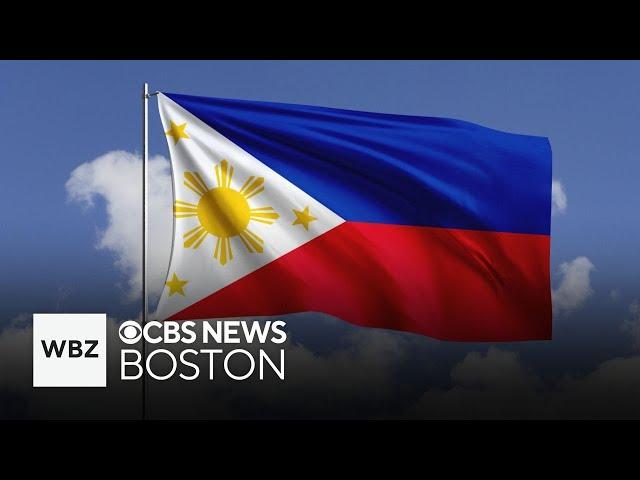 Flag of the Philippines raised at City Hall Plaza in Boston for country's independence day