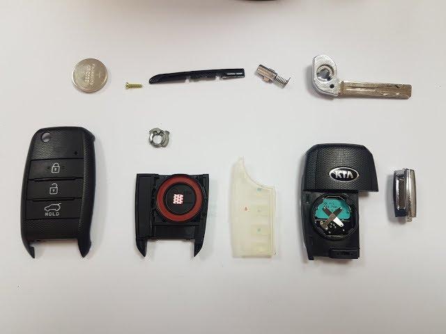 Disassemble, Replace key insert and Reassemble KIA Key Fob