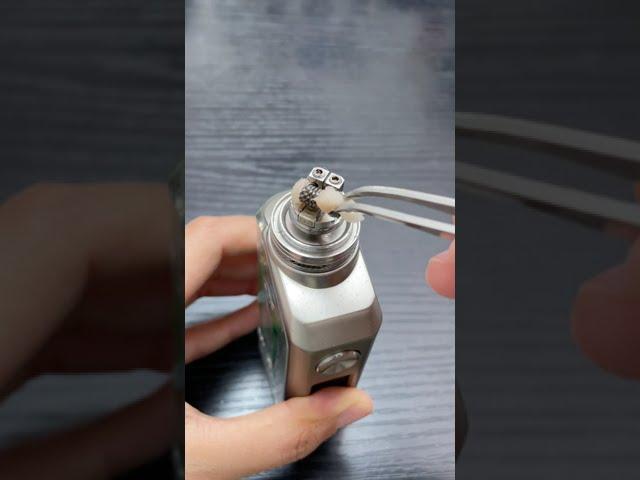 How often do you change the cotton?#asmr #diy #vaper #vaping #vape #relaxing