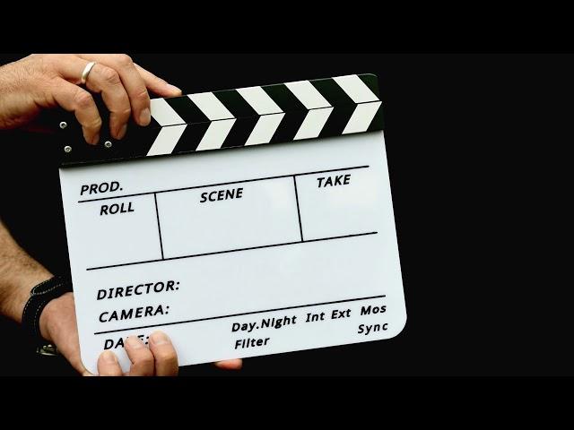 [Free Stock Video]  Person Using a Clapper Board Movie [HD]