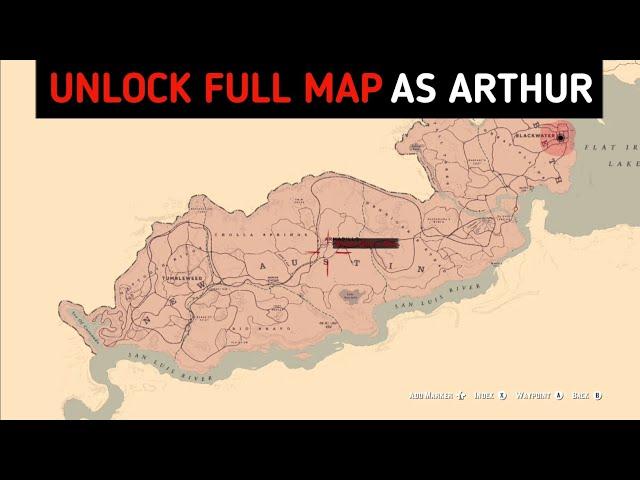 Easiest Way To Unlock Entire Map As Arthur - RDR2