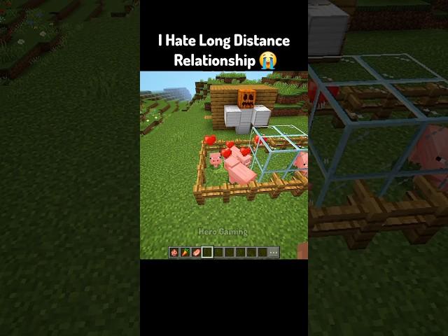 Minecraft But i Hate Long Distance Relationship #shorts