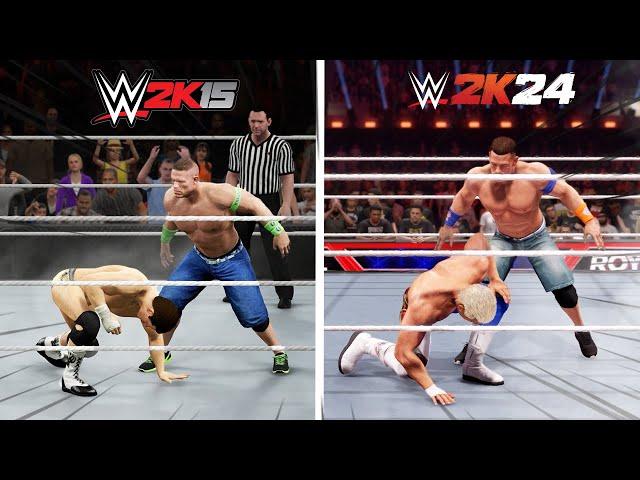 WWE 2K24 vs WWE 2K15 Finisher Comparisons - Which is better?