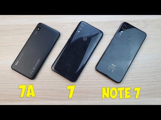 REDMI 7A VS REDMI 7 VS REDMI NOTE 7 - КАКОЙ ВЫБРАТЬ? ПОЛНОЕ СРАВНЕНИЕ!