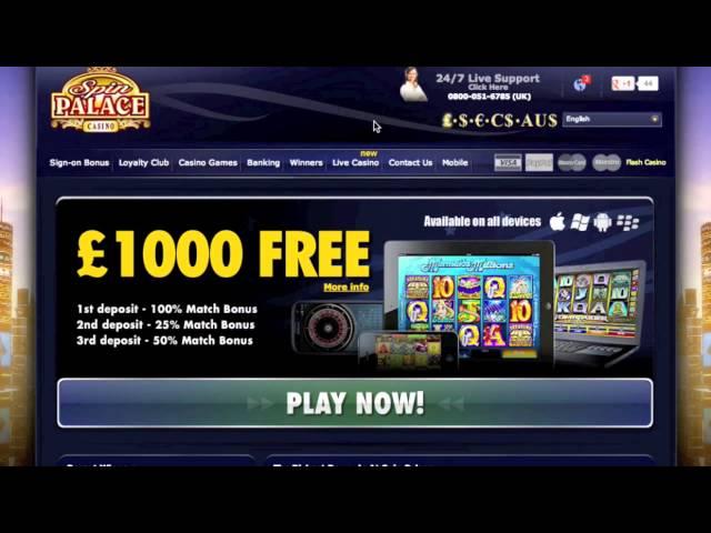 Spin Palace Casino review, learn how get extra bonus!