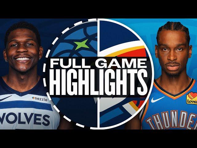 TIMBERWOLVES at THUNDER | FULL GAME HIGHLIGHTS | February 24, 2025