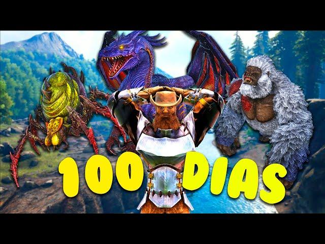 SOBREVIVÍ 100 DÍAS en ARK: THE ISLAND (HARDCORE)