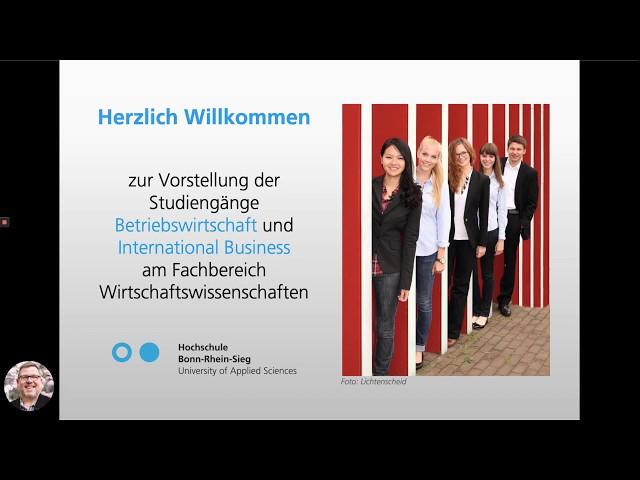 Vorstellung Betriebswirtschaft und International Business