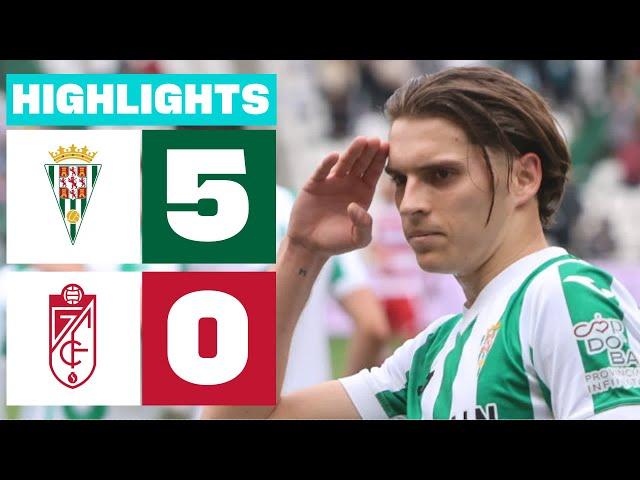 CÓRDOBA CF 5 - 0 GRANADA CF I HIGHLIGHTS LALIGA HYPERMOTION