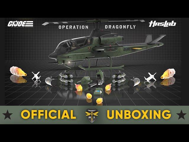 Unboxing the G.I. Joe Classified Series Assault Copter Dragonfly (XH-1) HasLab | Yo Joe June 2024