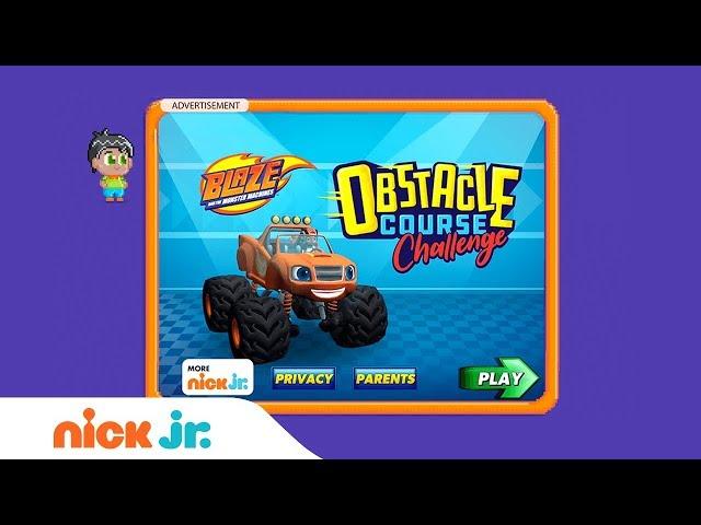 Blaze and the Monster Machines: 'Obstacle Course Challenge' Game Walkthrough | Nick Jr. Games (AD)