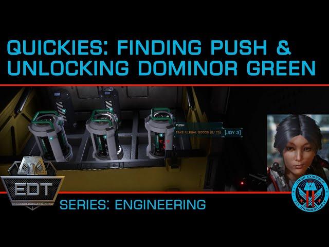 Finding Push & Weapon Schematics and Unlocking Engineer Domino Green: Elite Dangerous Odyssey