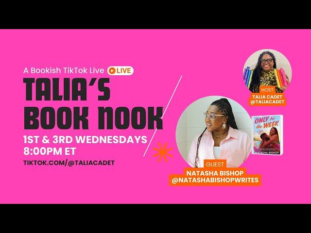 Romance Author NATASHA BISHOP discusses ONLY FOR THE WEEK with TALIA CADET | Talia's Book Nook