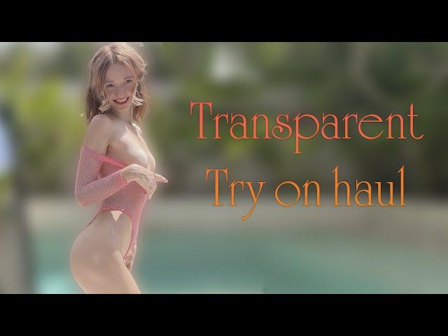 [4K] TRANSPARENT SET | TRY ON HAUL with Alice