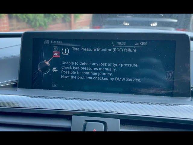 BMW M4 F82 RDC Replacement - Tyre Pressure Monitor fail - MOT Fail - £1000 Saved - TPMS ok