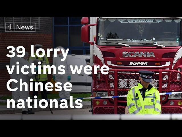 Essex lorry deaths: 39 bodies confirmed to be Chinese nationals