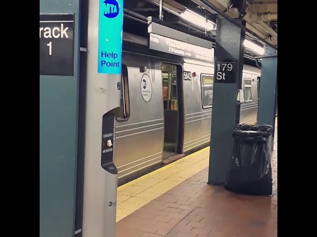 R46 #5684/#5642 (R) via the (F) Line leaving Jamaica - 179th Street