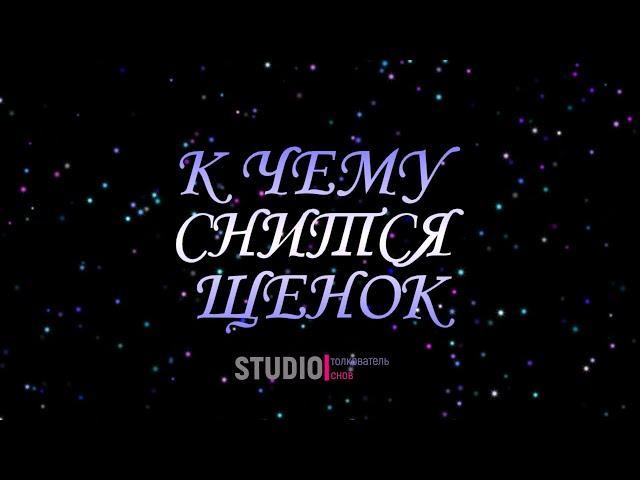 ТОЛКОВАТЕЛЬ СНОВ ~ К ЧЕМУ СНИТСЯ ЩЕНОК.