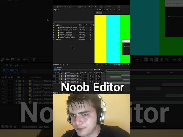 noob vs pro Find Lost Assets on After Effects