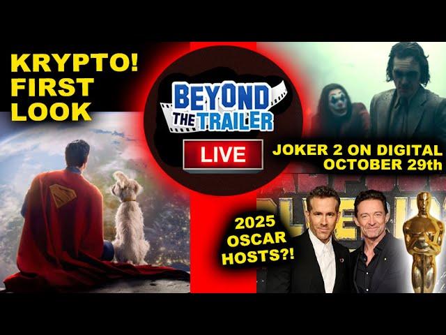 Superman 2025 Krypto FIRST LOOK! Joker 2 Digital October 29! Hugh Jackman Ryan Reynolds Oscars 2025?