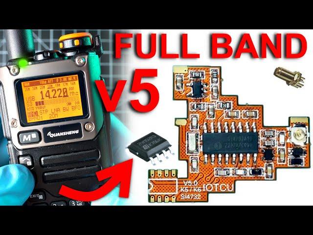 FULL BAND HF v5 Mod - Quansheng UV-K5 (Si4732 chip) TUTORIAL