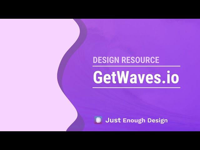 Add Visual Interest To Your Design With GetWaves.io