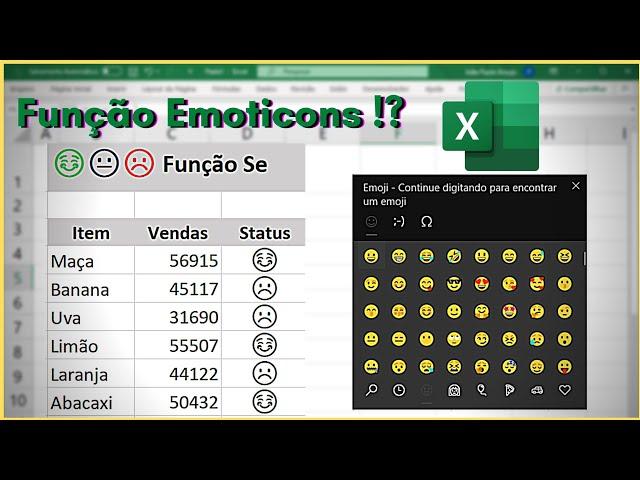 Emoji com Função Se no Excel  Emoticons