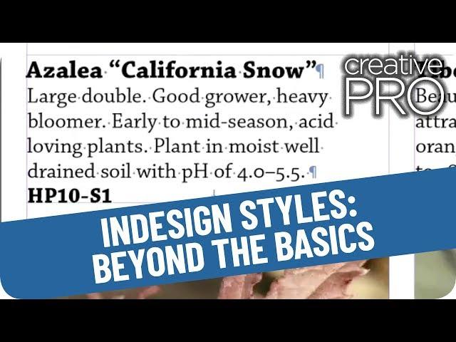 InDesign Styles: Beyond the Basics! // Anne-Marie Concepción - CreativePro