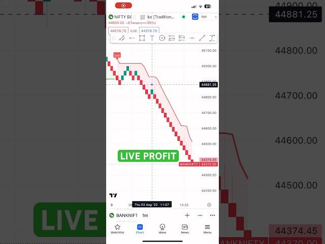 Renko Chart Live Trading Profit | #optionstrading #nifty #intradayoptionbuying #stockmarket
