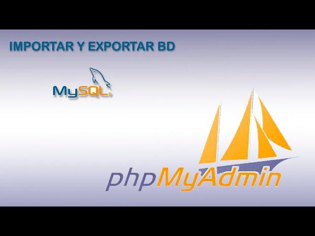 COMO IMPORTAR Y EXPORTAR UNA BASE DE DATOS EN PHPMYADMIN DE MANERA CORRECTA SIN ERRORES