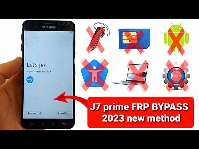 samsung j7 prime FRP Bypass: new method in 2023 no talkback