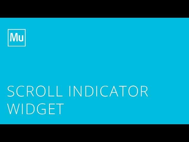 Adobe Muse Scroll Indicator Widget