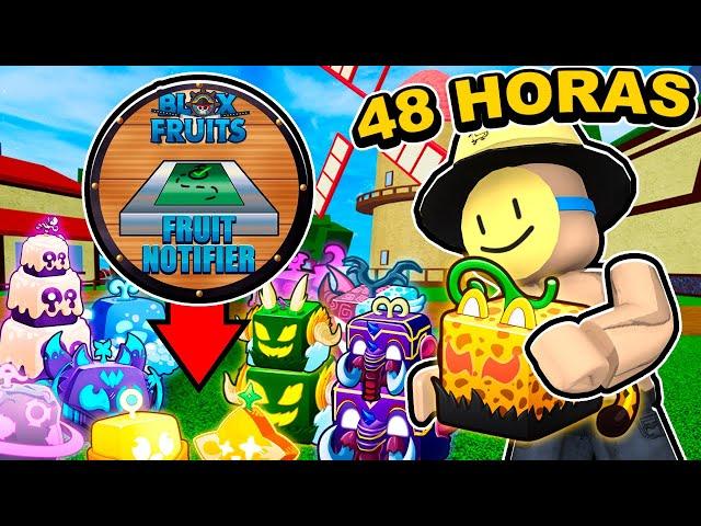 Buscando FRUTAS Durante 48 Horas con el NOTIFICADOR en Blox Fruits 