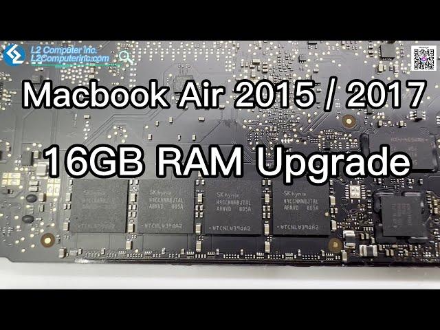 Macbook Air 13" A1466 2017 16GB Memory Upgrade