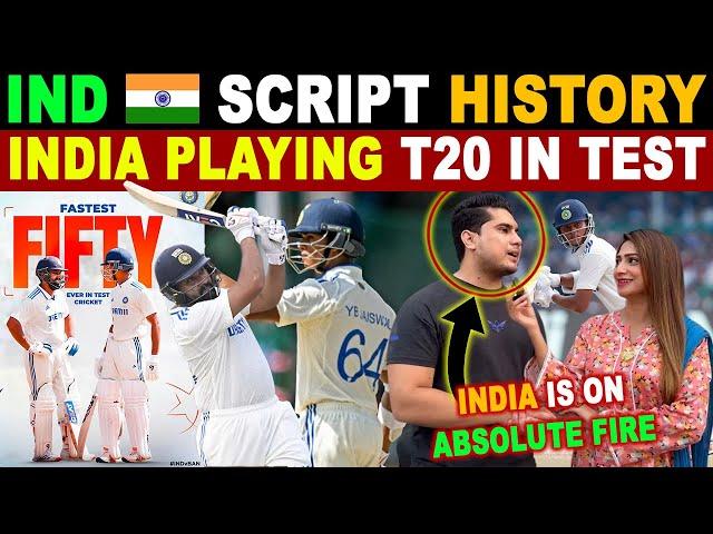 INDIA 285/9 FASTEST RUNS IN TREST HISTORY | IND VS BAN TEST DAY 4 | PAK REACTIONS