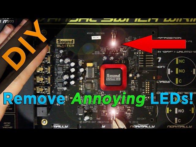 How To Remove The Sound Blaster Z LEDs