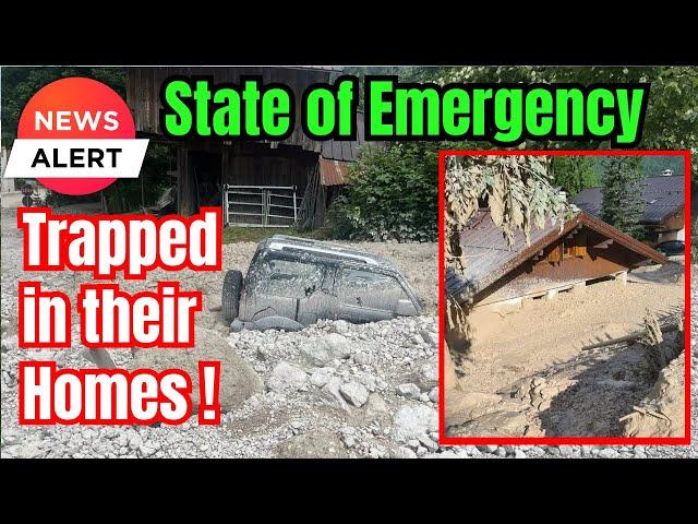 NO WARNING ! Massive Landslide hits Cancia in the Dolomites by Surprise despite protective walls