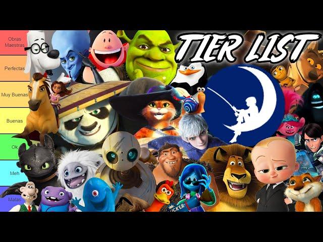 TIER LIST de TODAS las 51 PELÍCULAS de DREAMWORKS ANIMATION con ROBOT SALVAJE - RANKING, TOP 2024