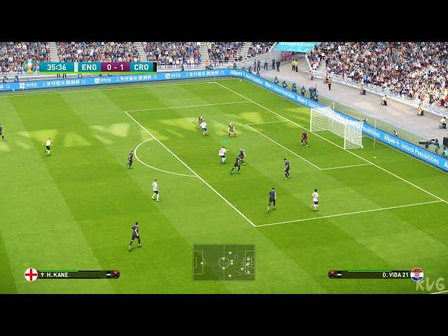 eFootball PES 2021 - England vs Croatia - UEFA EURO 2020 Gameplay (PS5 UHD) [4K60FPS]