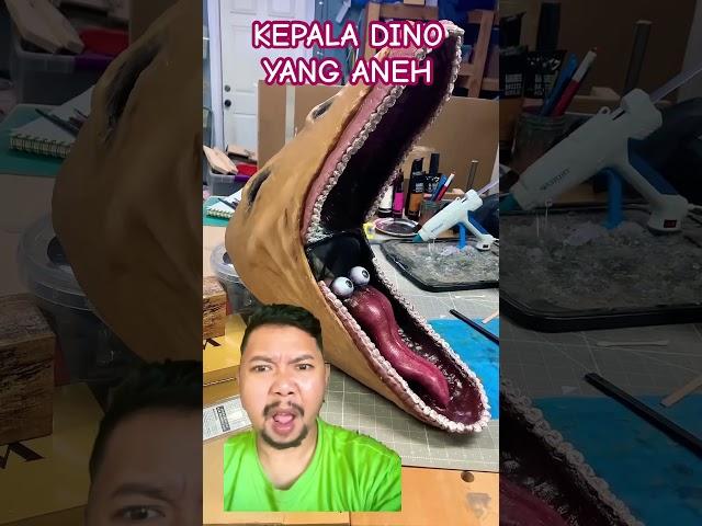 KEPALA DINO DAN LIDAH YANG ANEH!!!??#shortsfeed #shorts #halloween