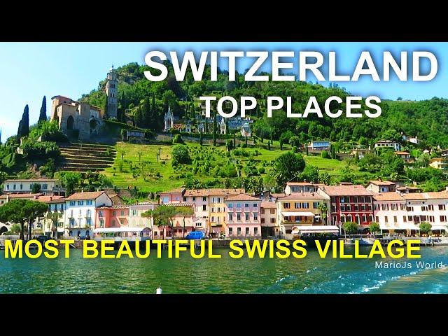 Switzerland Top Places  Morcote - Lake Lugano 4K Travel Guide