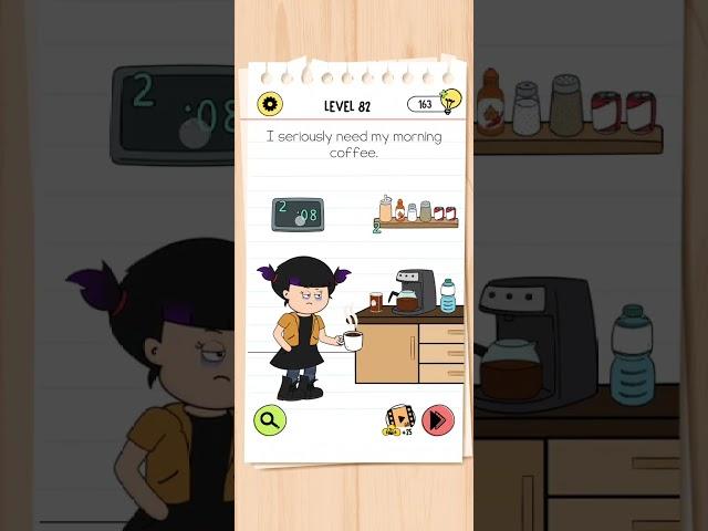 I seriously need my morning coffee. Brain test 4 tricky friends level 81 #games #braintest4