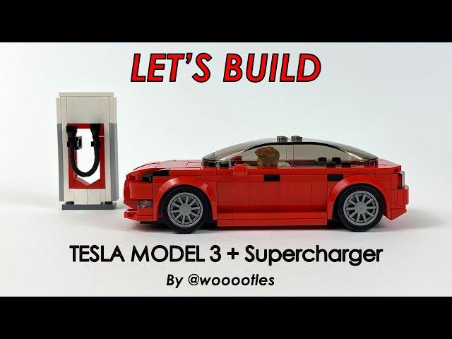 Let's Build! LEGO Tesla Model 3, Supercharger