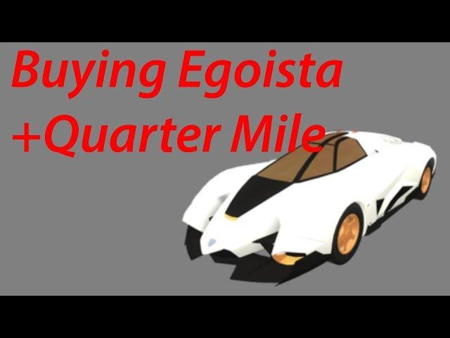 BUYING THE LAMBORGHINI EGOISTA + QUARTER MILE (Roblox Vehicle Simulator)